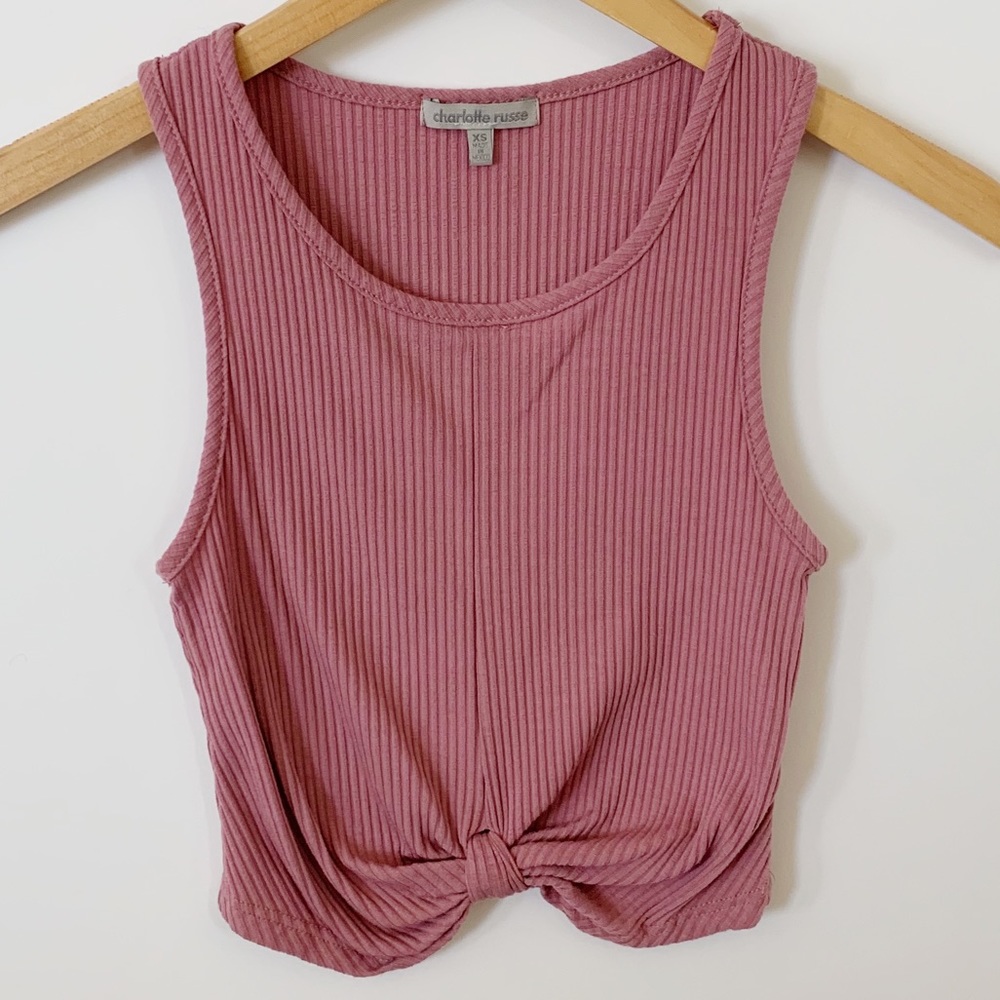 Pink crop top